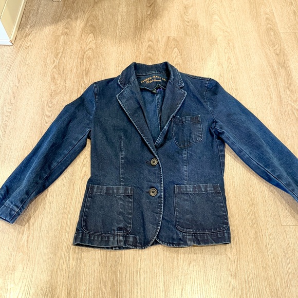Lauren Jeans Co Ralph Lauren Denim Blazer Jacket Size S - Picture 4 of 7